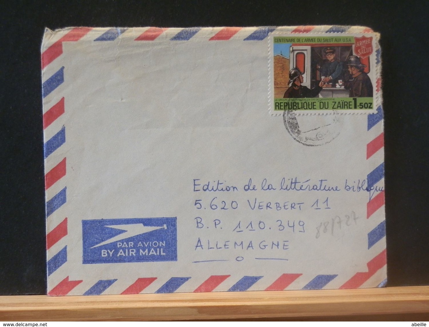 88/727  LETTRE ZAIRE  VENTE RAPIDE A 1 EURO - Used Stamps