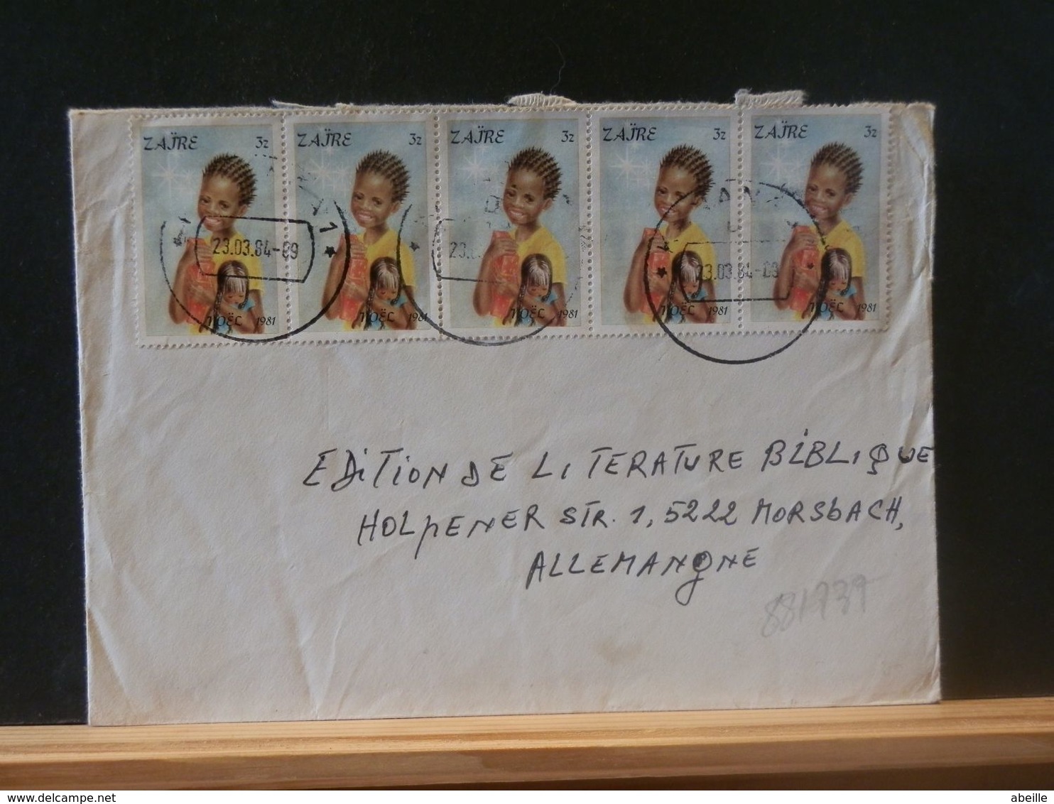 88/737 LETTRE ZAIRE  VENTE RAPIDE A 1 EURO - Usados