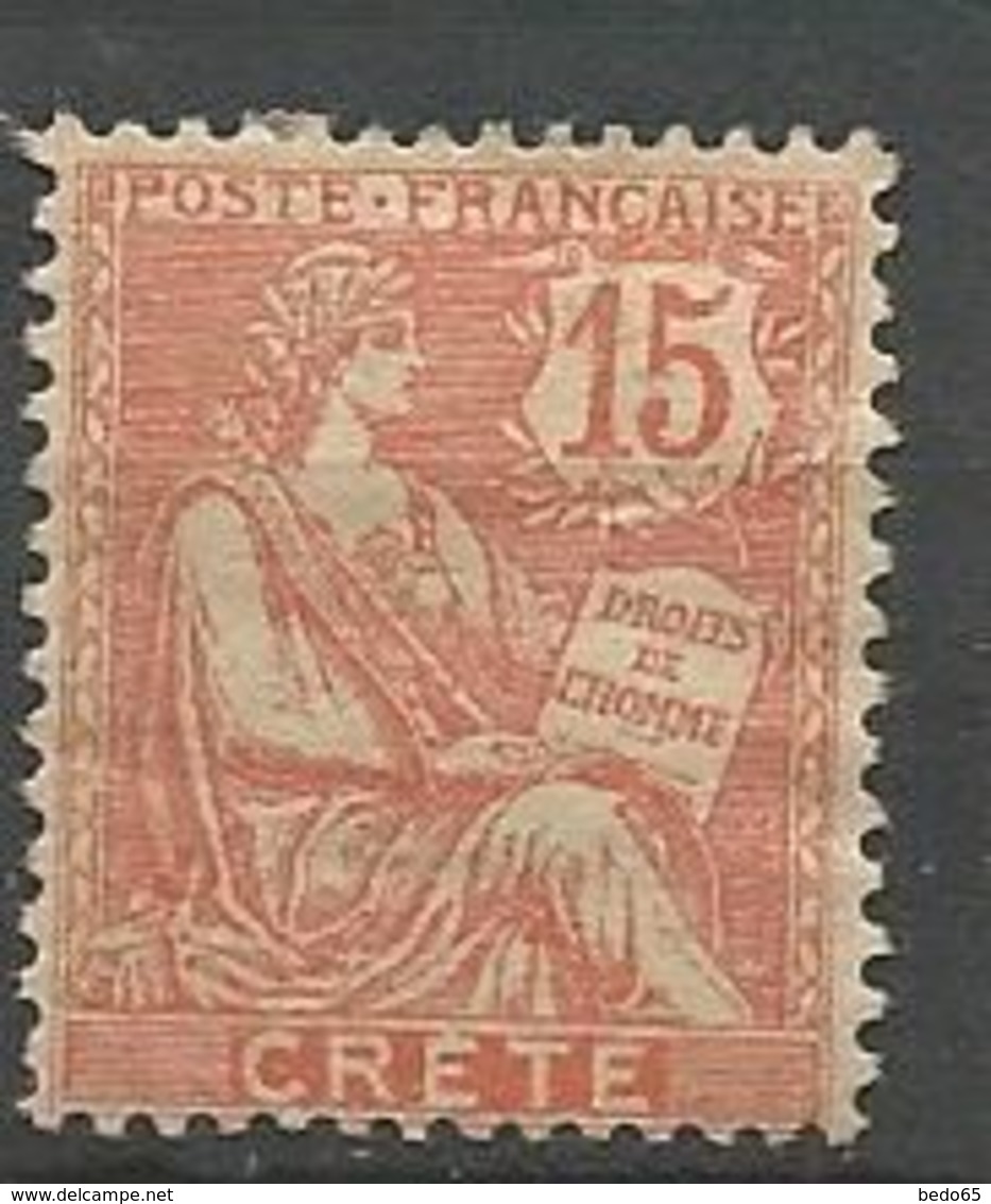 CRETE N° 7 NEUF*  FORTE CHARNIERE  / MH - Unused Stamps