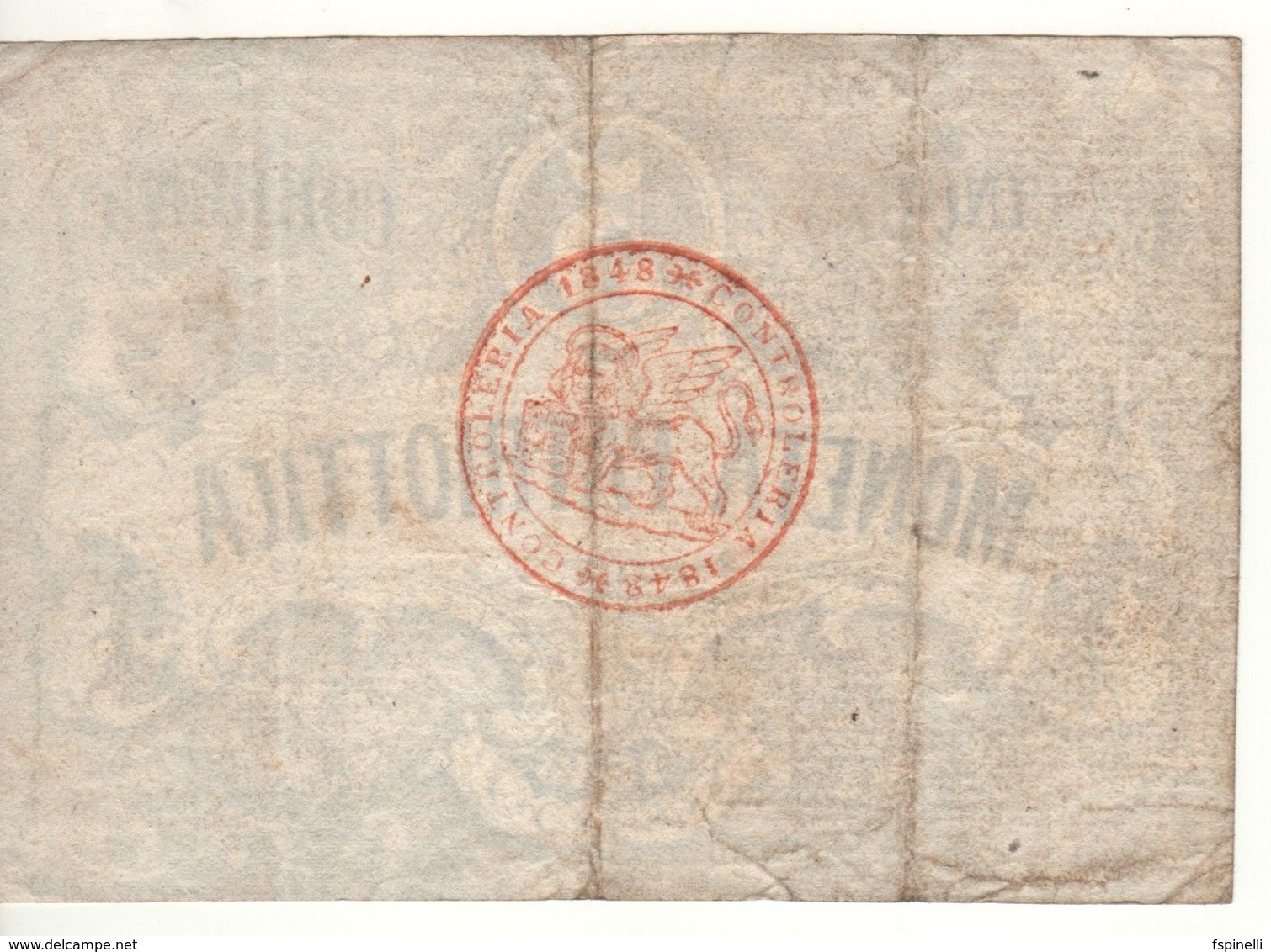 ITALY  Moneta Patriottica   5  Lire  1848 - [ 9] Collezioni