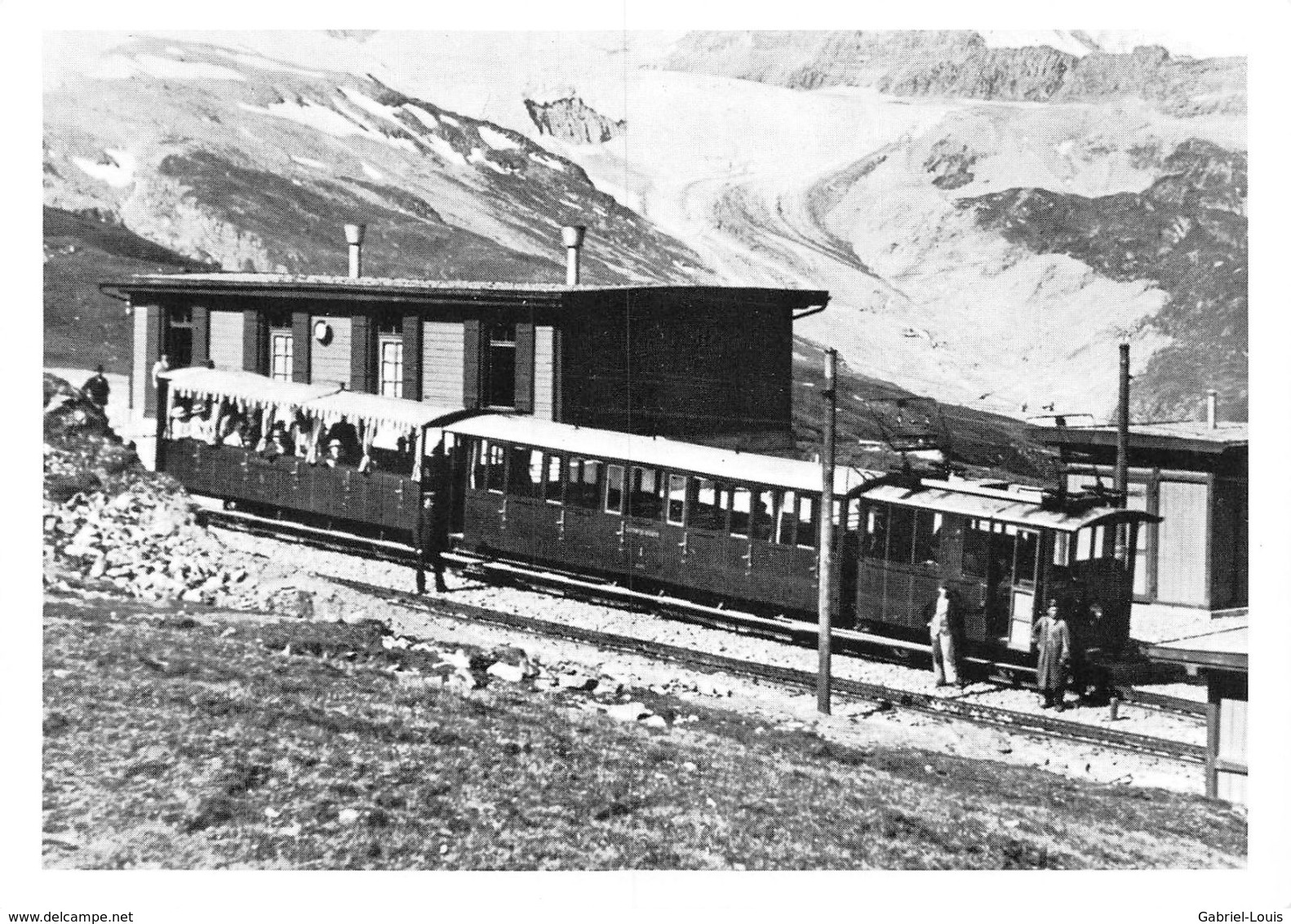 Chemin De Fer Zermatt - Gornergrat Station Riffelberg  ( 10 X 15 Cm) - Zermatt