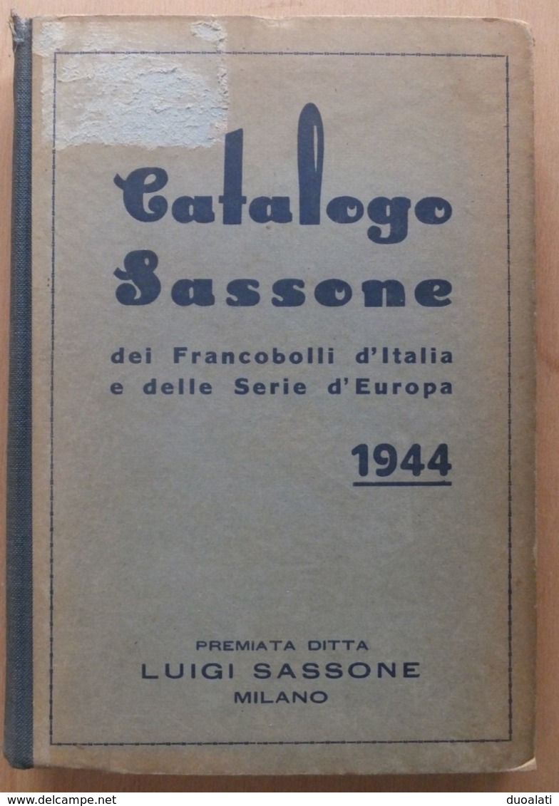 Italy Italia 1944 Catalogo Sassone Dei Francobolli D'Italia E Delle Serie D'Europa Luigi Sassone - Motive