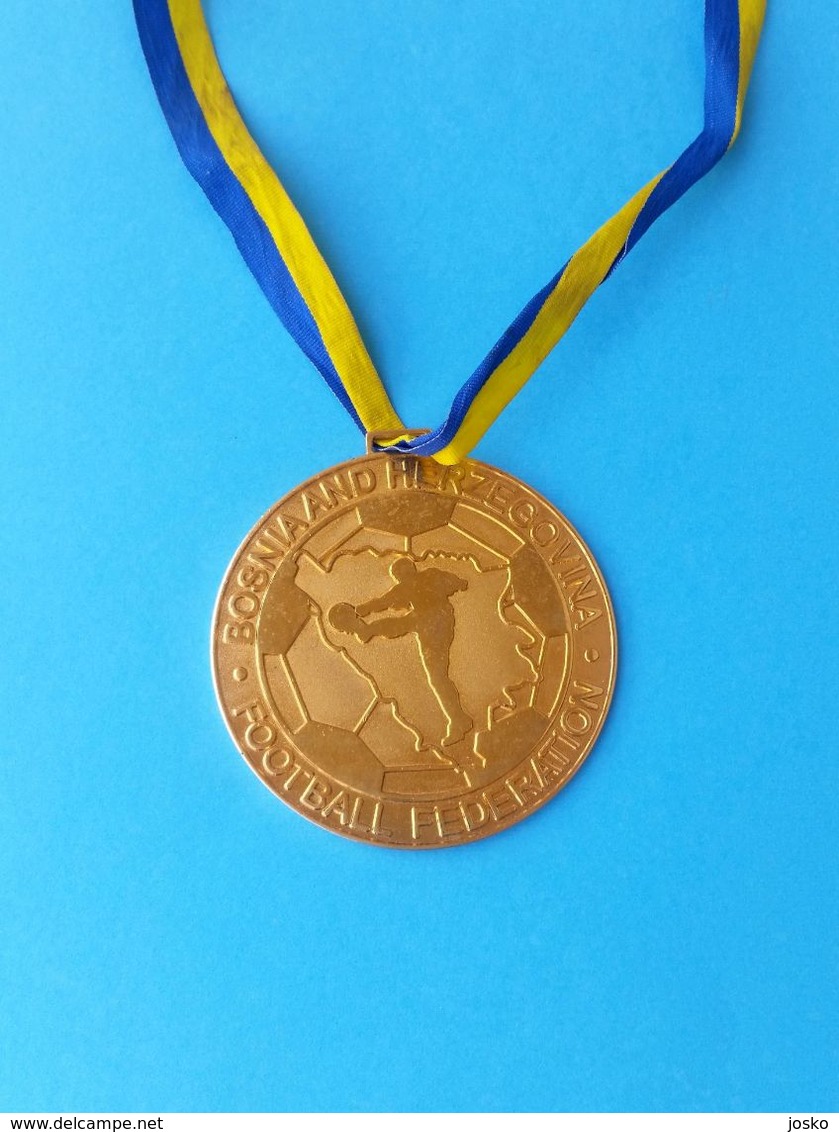 Bosnia And Herzegovina Youth Football Championship 2007/08 - GOLD WINNER MEDAL For 1st Place * Soccer Fussball Calcio RR - Boites à Tabac Vides