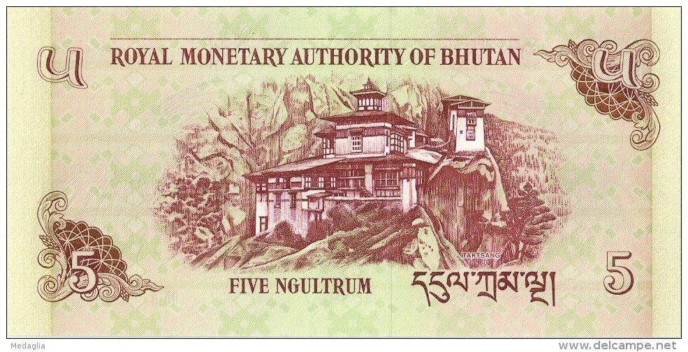 BHOUTAN - 5 Ngultrum 2006 UNC - Bhután