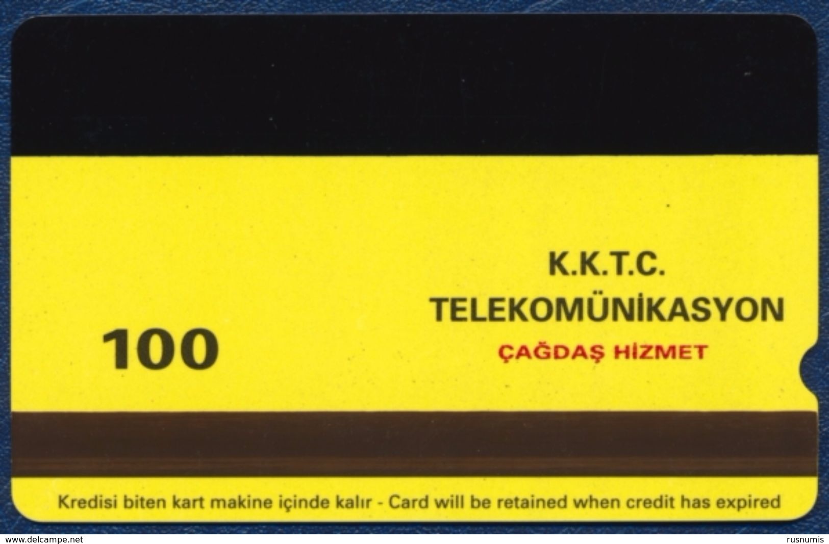 NORTH CYPRUS 100 UNITS ALCATEL MAGNETIC PHONECARD TELEPHONE CARD - GIRNE YAT LIMANI - Chypre