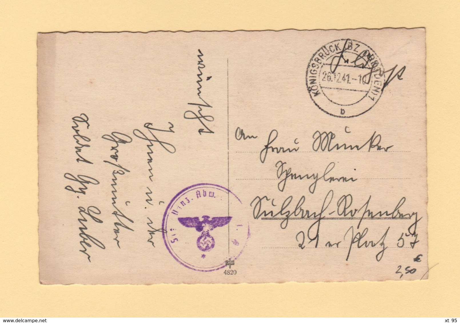 WWII - Konigsbruck - Feldpost - 1941 - Guerre De 1939-45