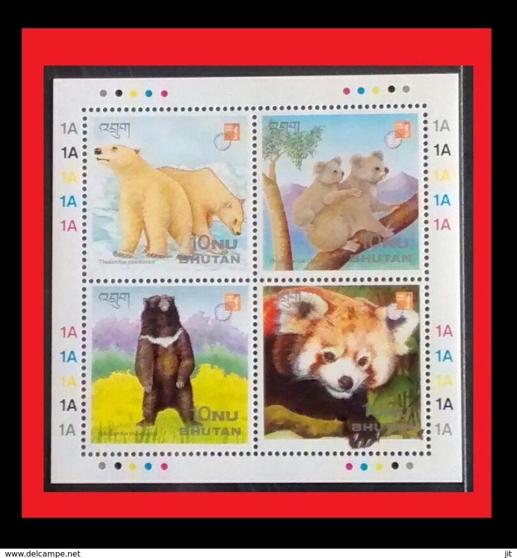 081. BHUTAN 1997 STAMP M/S KOALA BEAR, PANDA . MNH - Bhoutan