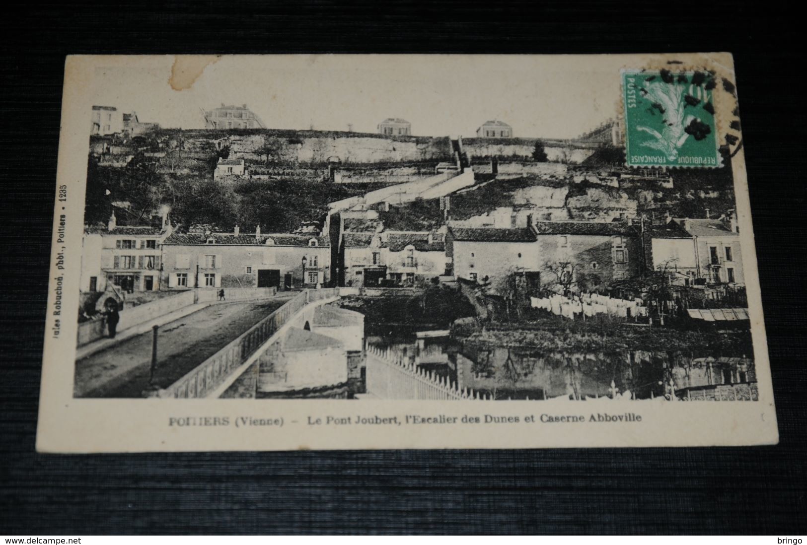 16860-            POITIERS, LE PONT JOUBERT, L'ESCALIER DES DUNES ET CASERNE ABBOVILLE - 1926 - Poitiers