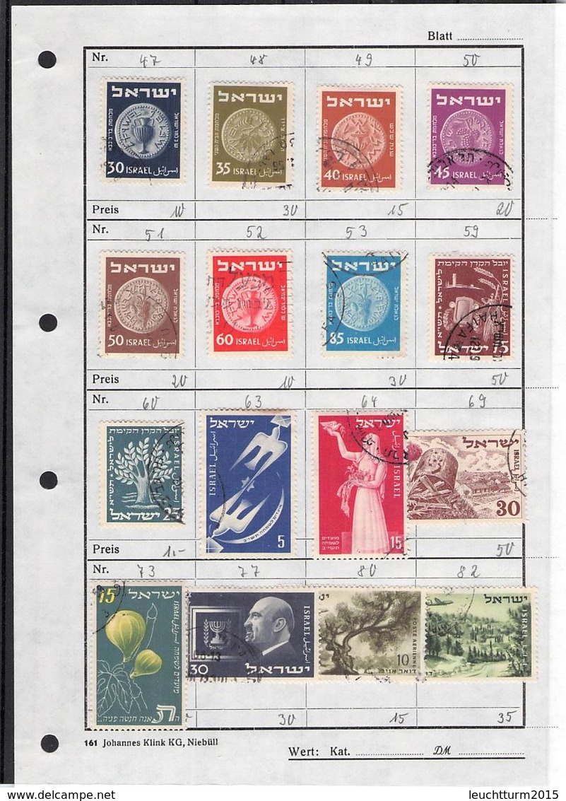 ISRAEL - SMALL COLLECTION OF STAMPS + 1 FDC /T230 - Collections, Lots & Séries