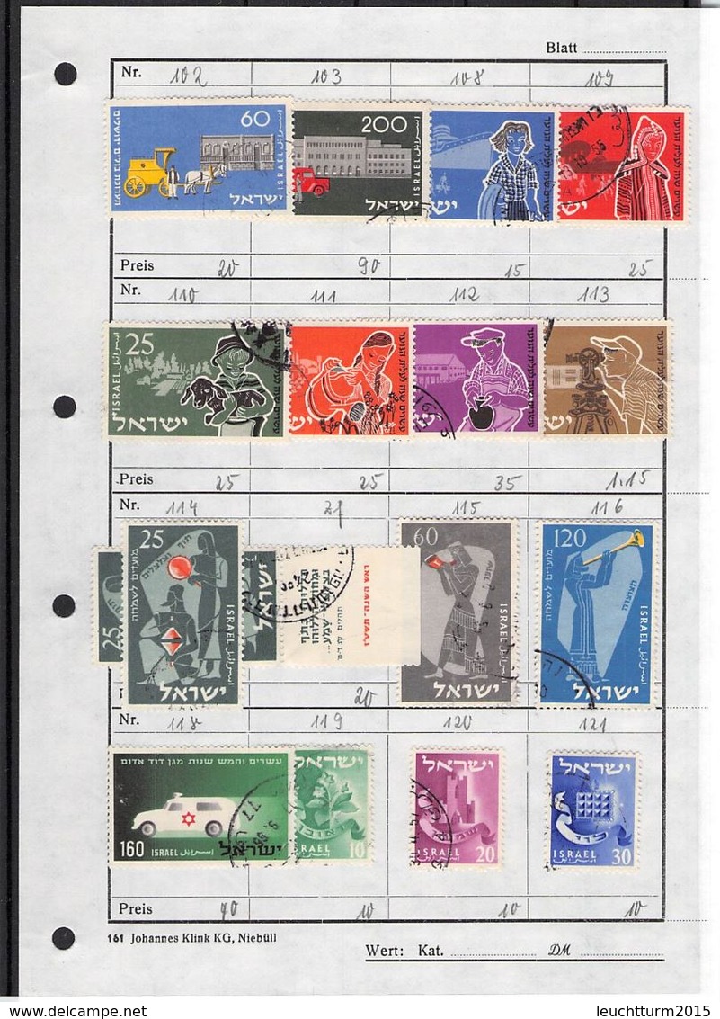 ISRAEL - SMALL COLLECTION OF STAMPS + 1 FDC /T230 - Lots & Serien