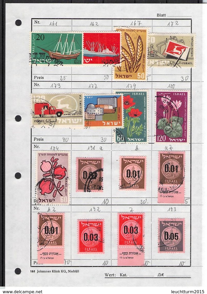 ISRAEL - SMALL COLLECTION OF STAMPS + 1 FDC /T230