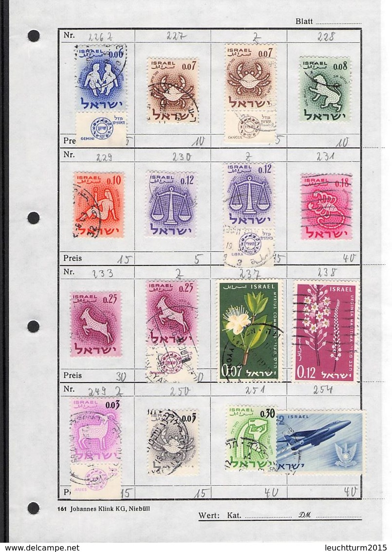 ISRAEL - SMALL COLLECTION OF STAMPS + 1 FDC /T230