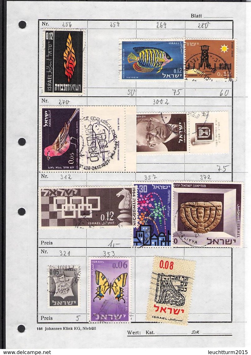 ISRAEL - SMALL COLLECTION OF STAMPS + 1 FDC /T230