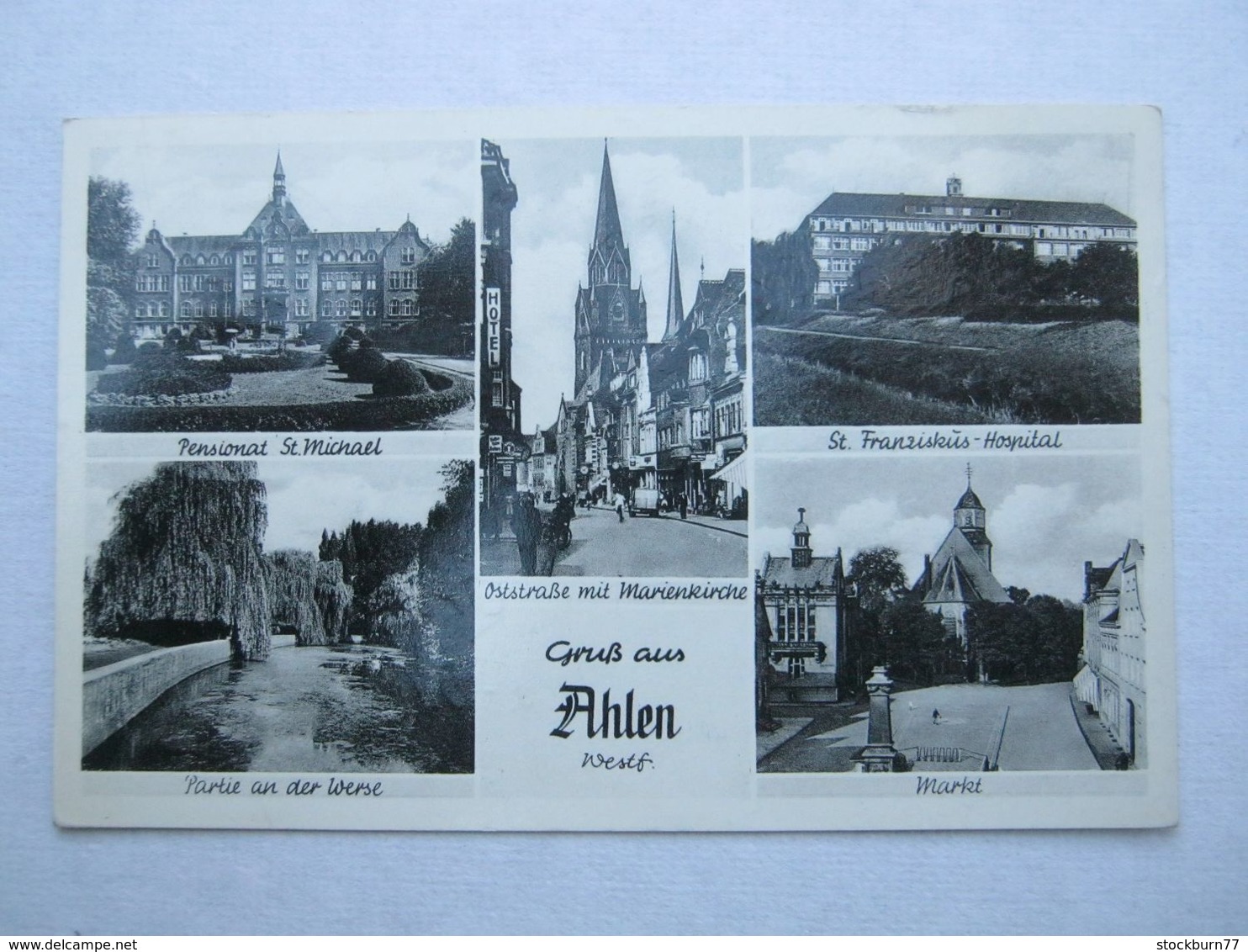 AHLEN , Seltene  Karte 1956 - Ahlen