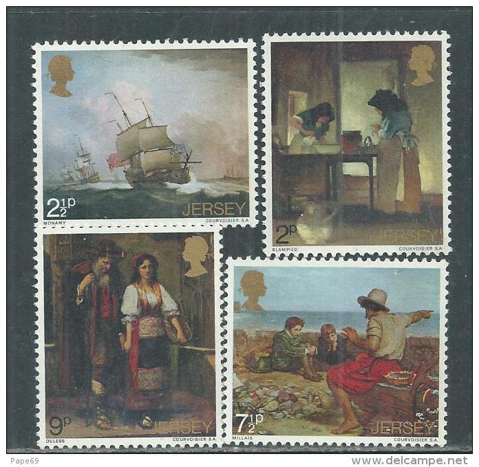 Jersey  N° 51 / 54  XX Peintures ( I ),  Les 4 Valeurs  Sans Charnière, TB - Jersey