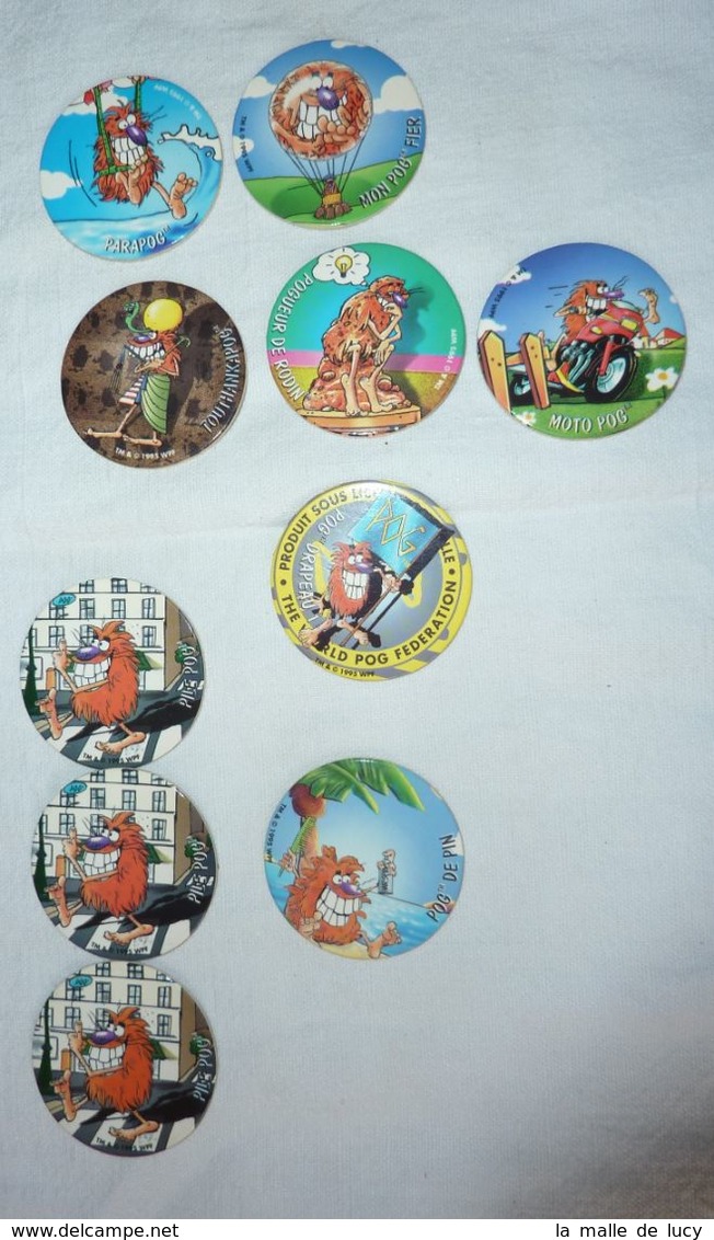 Lot 10 POGS Animals - Andere & Zonder Classificatie