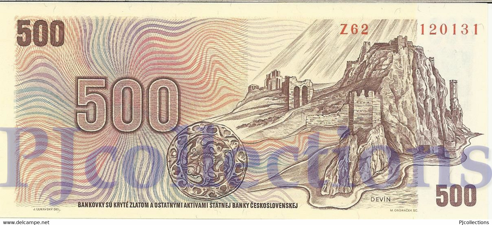 CZECH REPUBLIC 500 KORUN 1973 PICK 2c UNC - Tschechien