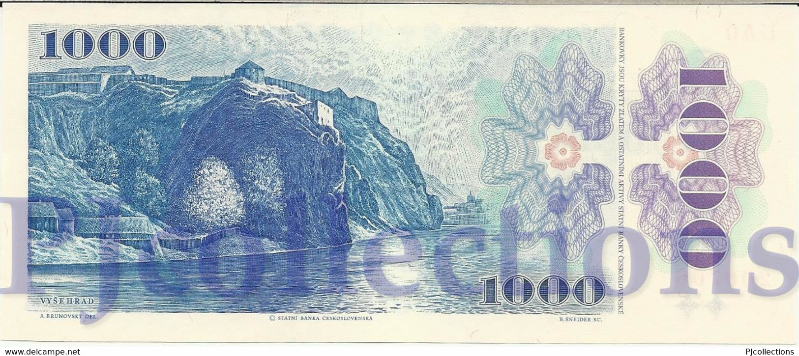 CZECH REPUBLIC 1000 KORUN 1993 PICK 3a UNC - República Checa