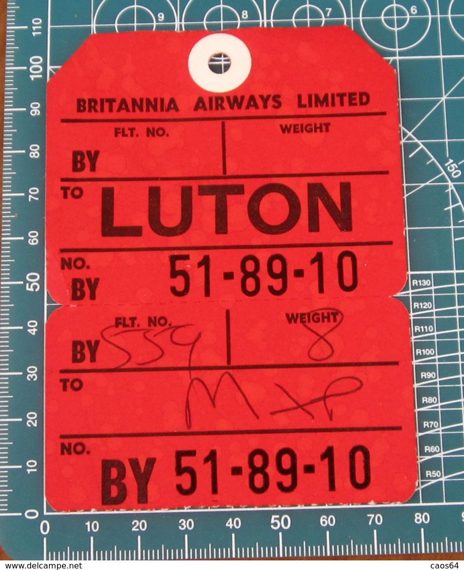 Regno Unito Ticket Britannia Airwais - Luton Airport - Europe