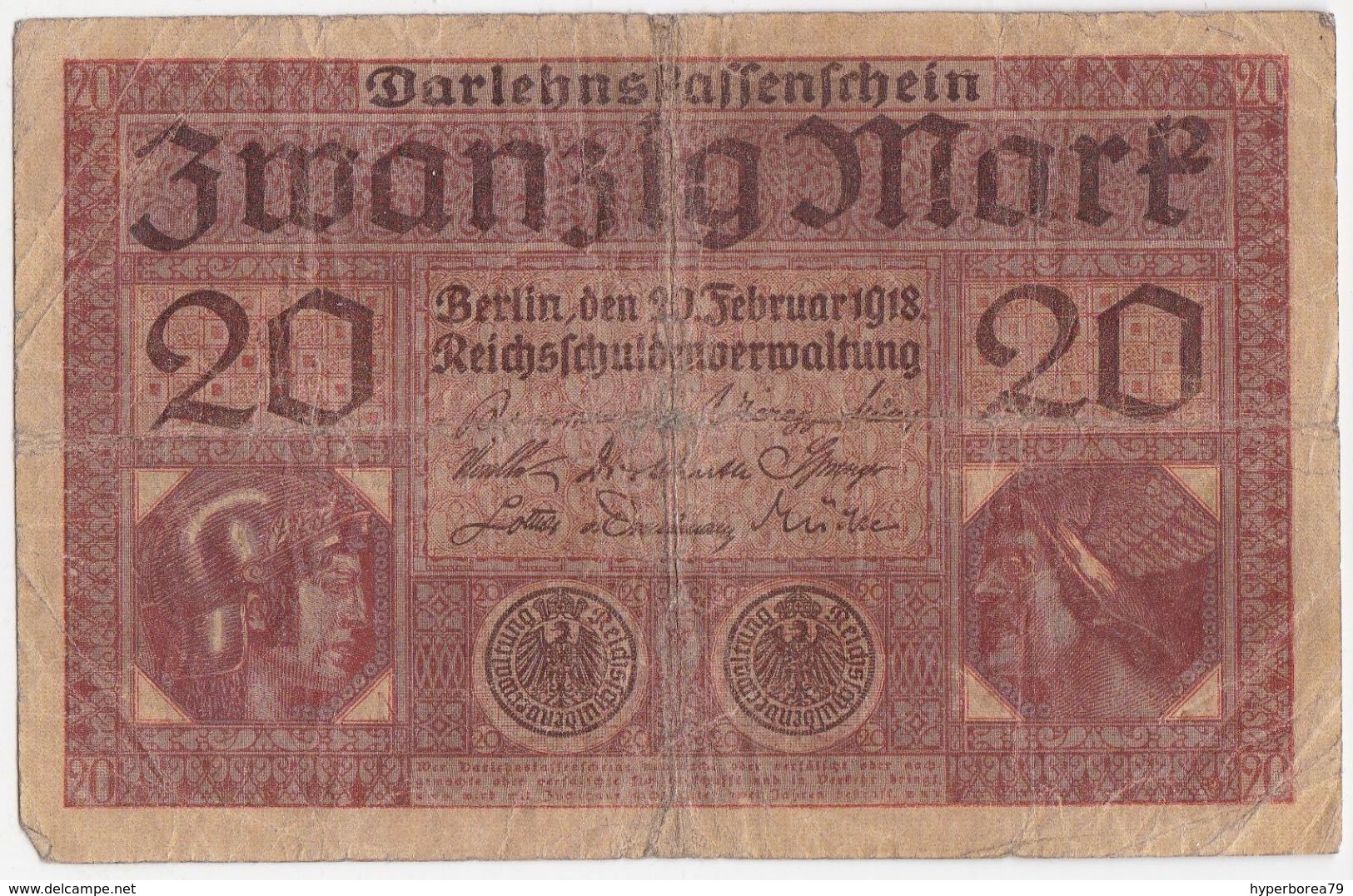 Germany P 57 - 20 Mark 20.2.1918 - Fine - 20 Mark