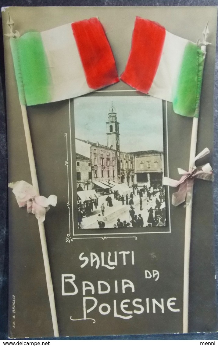 ITALY ITALIA Cartolina 1910 Saluti Da BADIA POLESINE - Veneto - Other & Unclassified