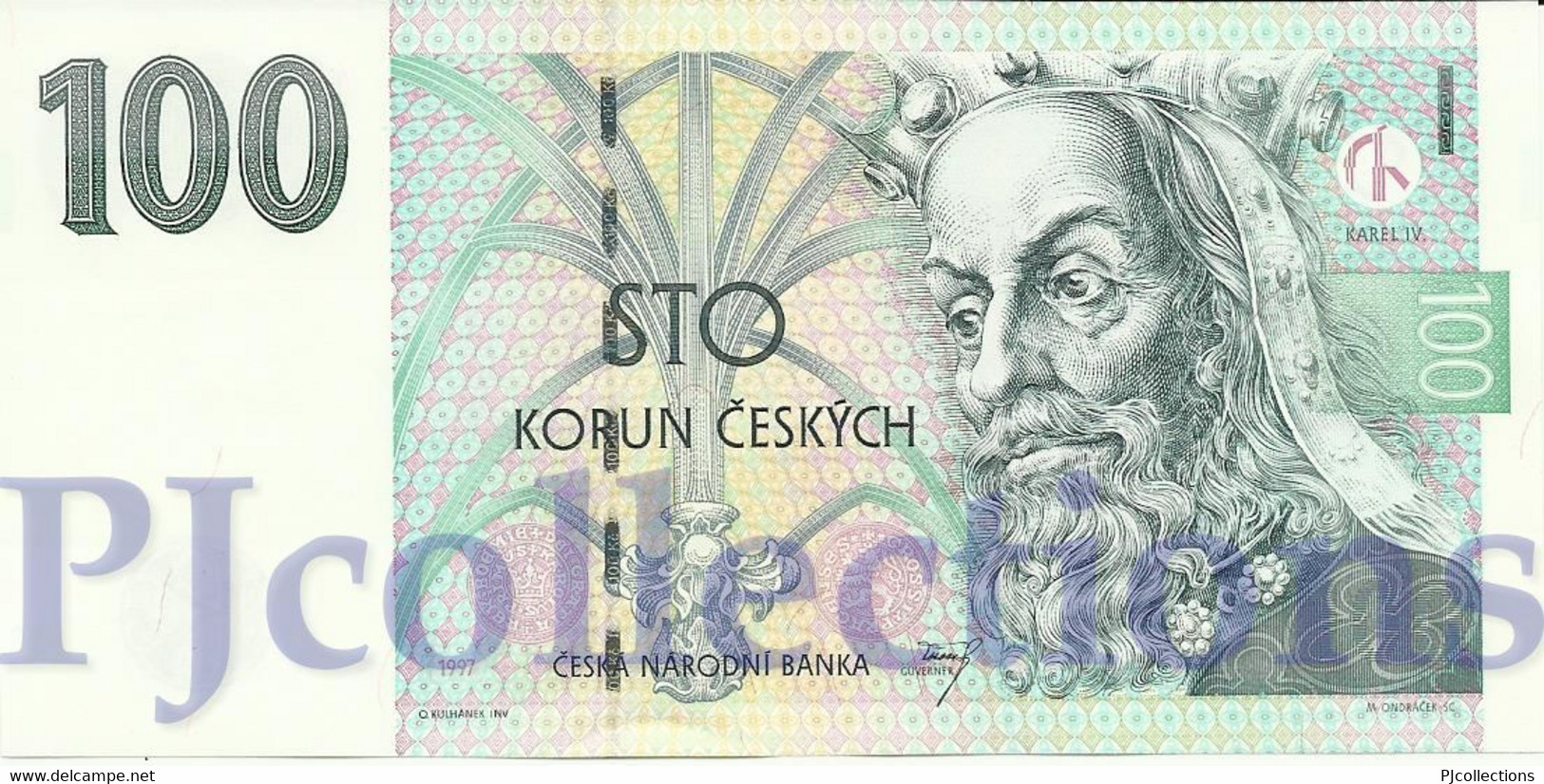 CZECH REPUBLIC 100 KORUN 1997 PICK 18d UNC - República Checa