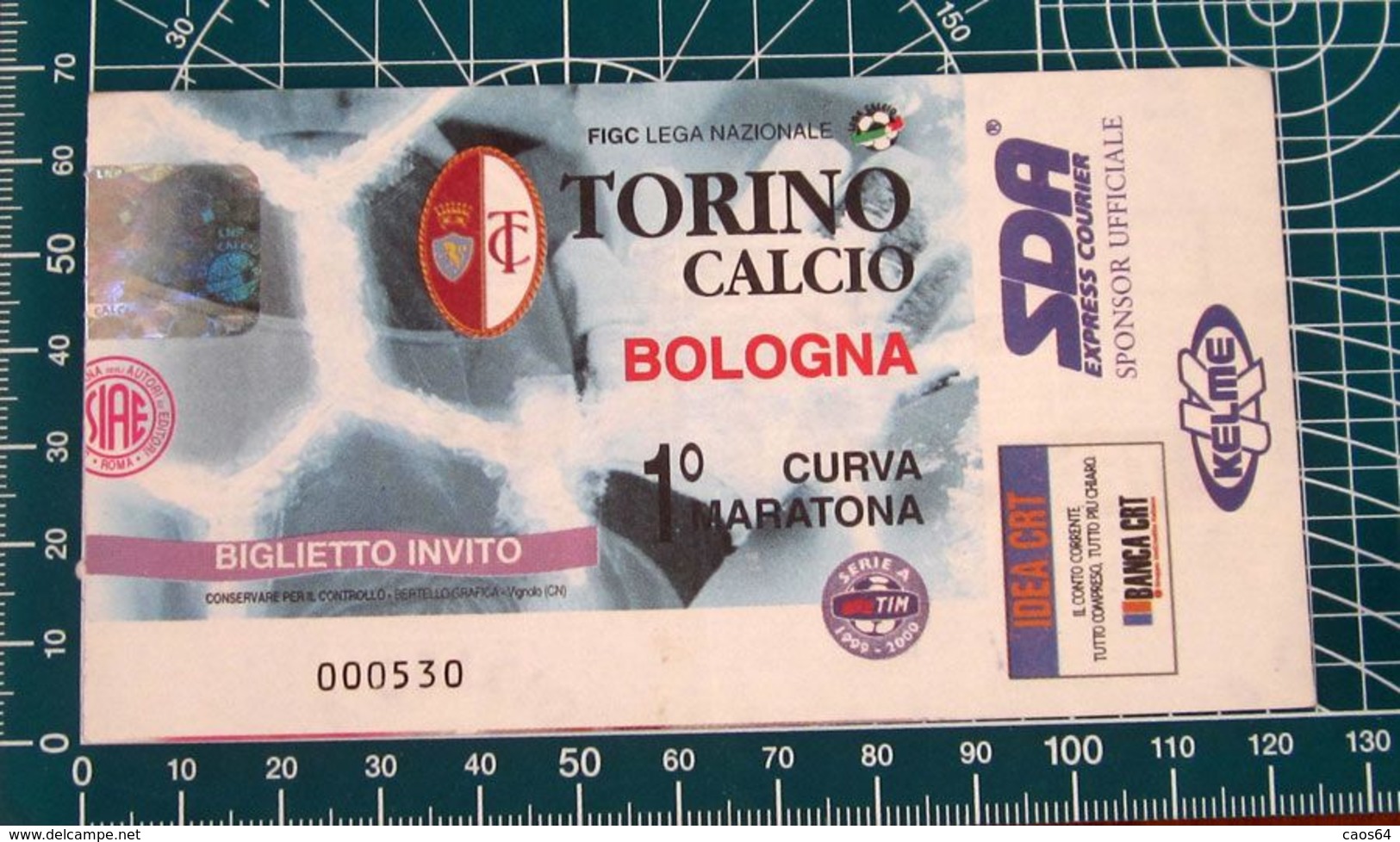 Biglietto Invito Ticket  TORINO Vs BOLOGNA Curva Maratona - Eintrittskarten