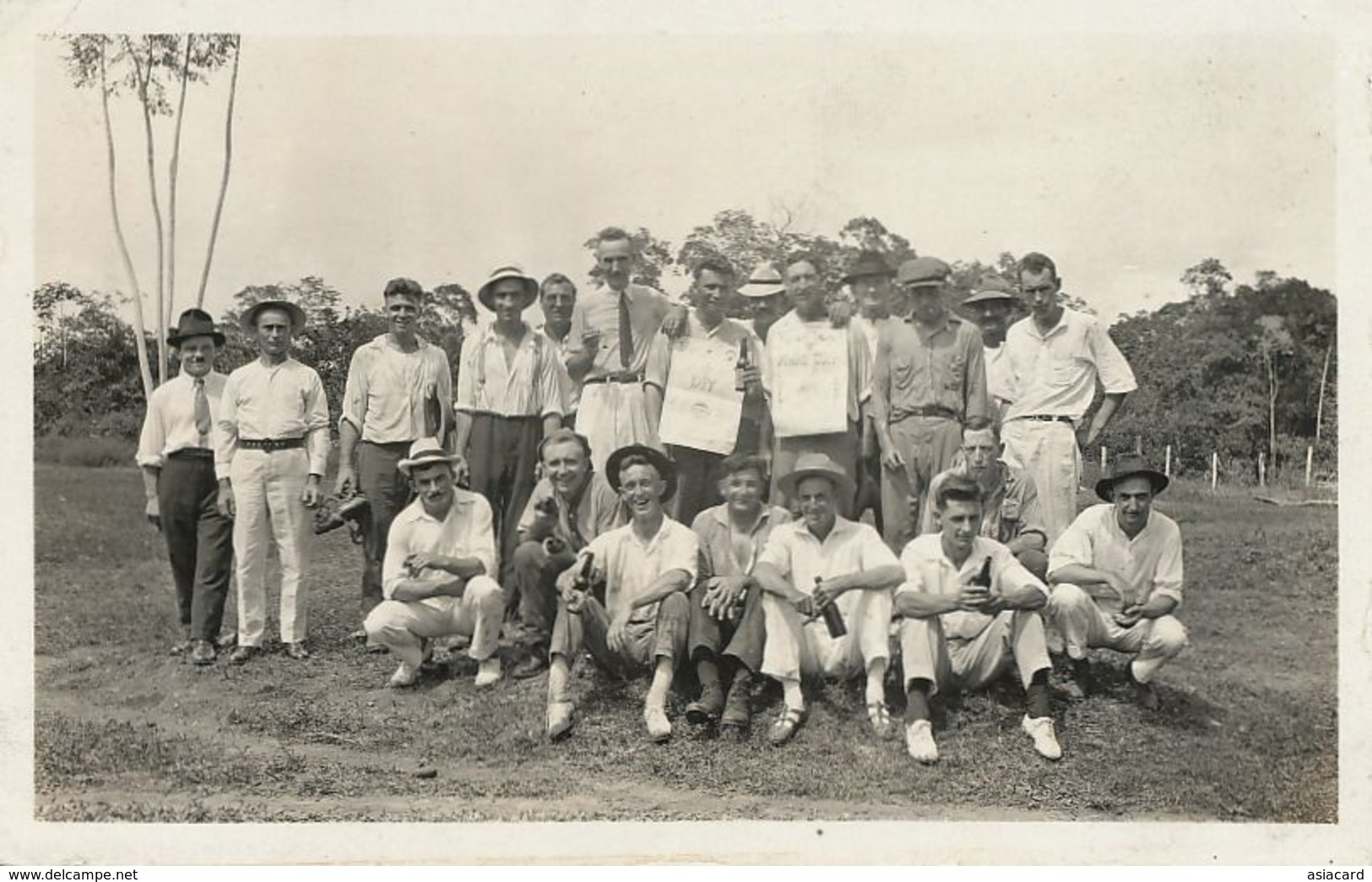 Real Photo Pato Gold Mines  Christmas Day American Team Of Base Ball - Colombie