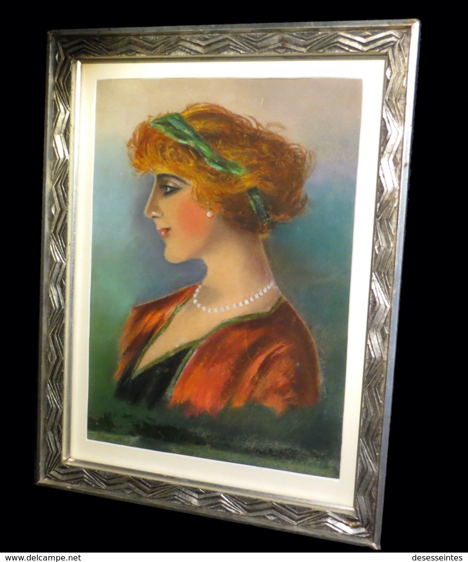 DEVILLE NOZERAN (R.) - [Pastel Signé]. 1913. - Pastels