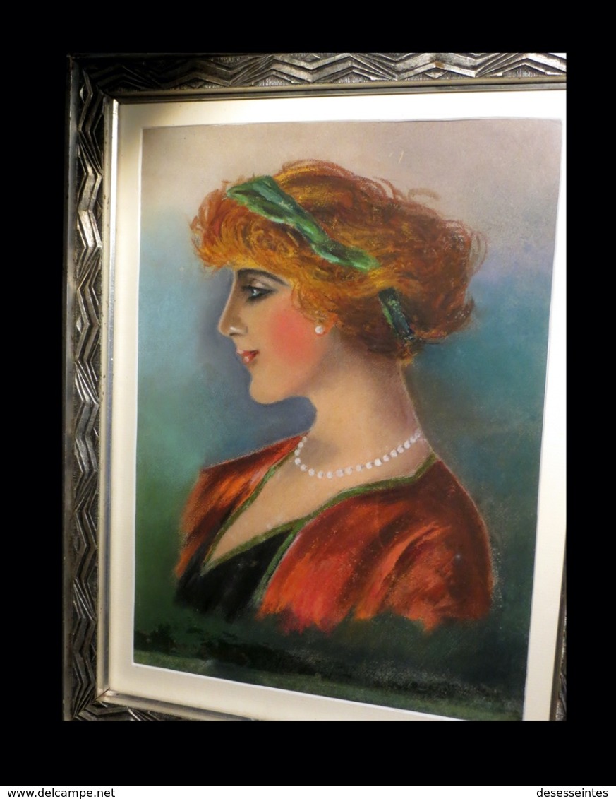 DEVILLE NOZERAN (R.) - [Pastel Signé]. 1913. - Pastel