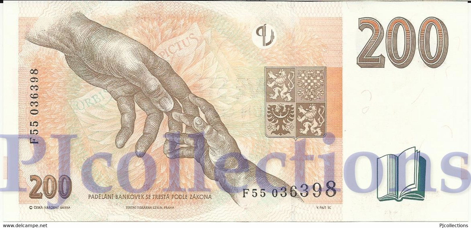 CZECH REPUBLIC 200 KORUN 1998 PICK 19d UNC - Tschechien