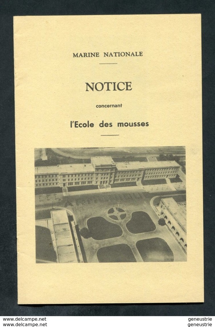 Belle Notice De La Marine Nationale Sur L'Ecole Des Mousses De Brest 1967 - French Navy - Bretagne - France