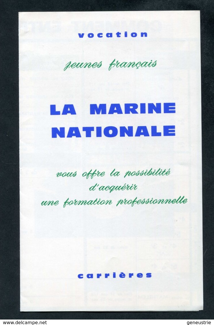 Fascicule De La Marine Nationale Sur Les Carrières Et Formations Professionnelles Années 60 - French Navy - Brest - Francia