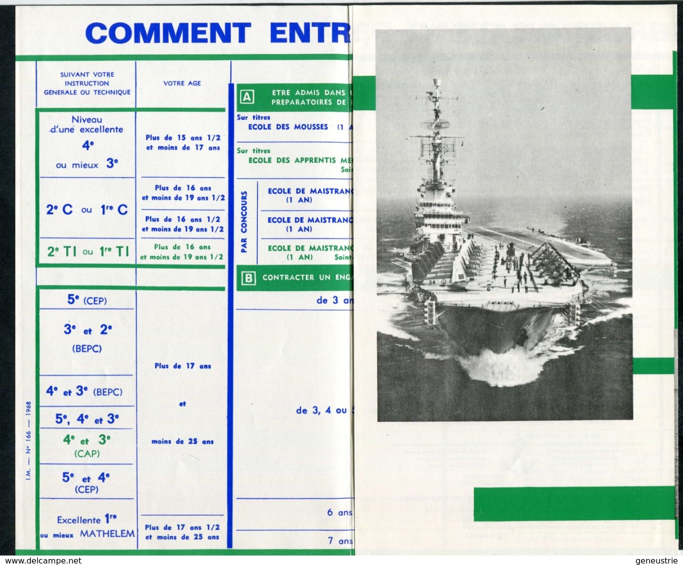 Fascicule De La Marine Nationale Sur Les Carrières Et Formations Professionnelles Années 60 - French Navy - Brest - Frankrijk