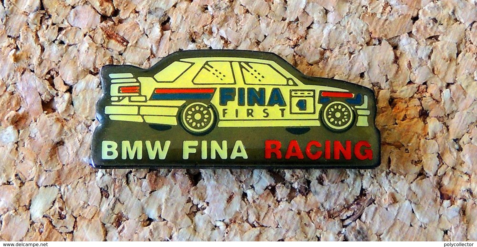 Pin's BMW FINA RACING - Verni époxy - Fabricant BPP - BMW