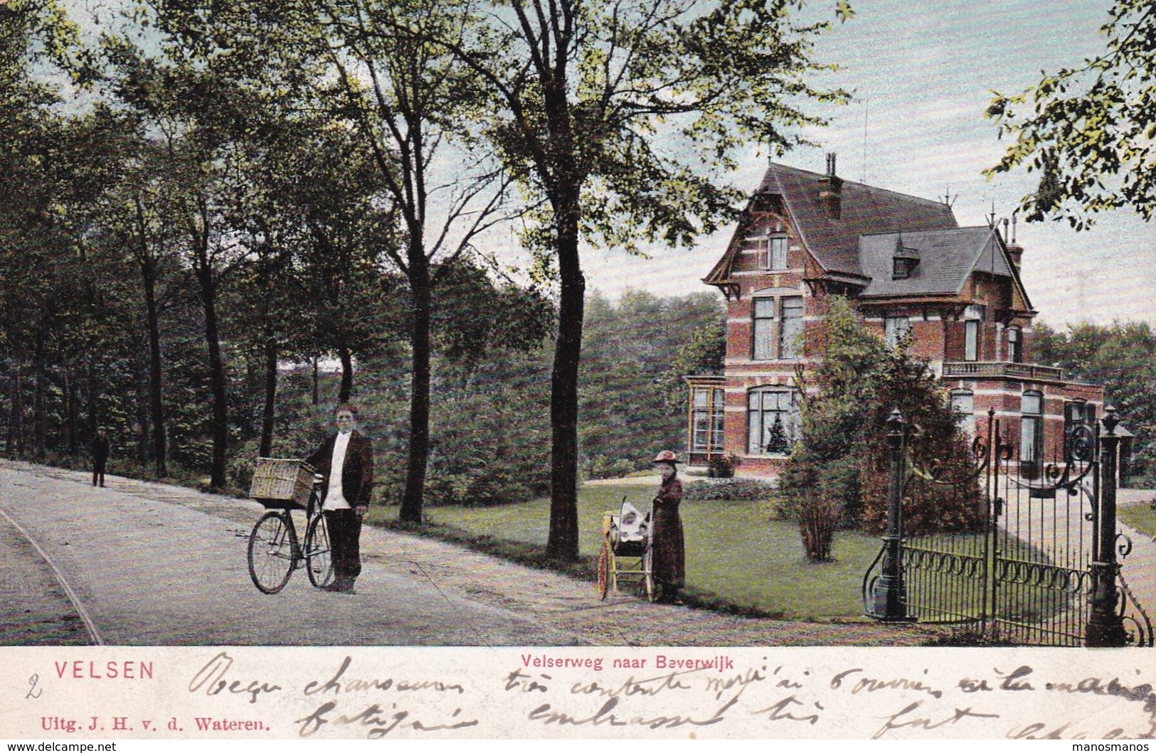 DDX 309 - NEDERLAND - Carte-Vue De VELSEN - Velserweg Naar BEVEWIJK - Utilisée à ANVERS En 1906 - Beverwijk