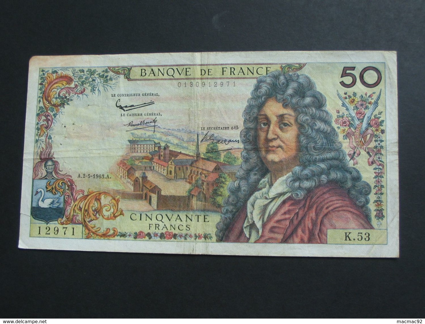 50 Cinquante Francs - RACINE - 2-5-1963   **** EN ACHAT IMMEDIAT **** - 50 F 1962-1976 ''Racine''