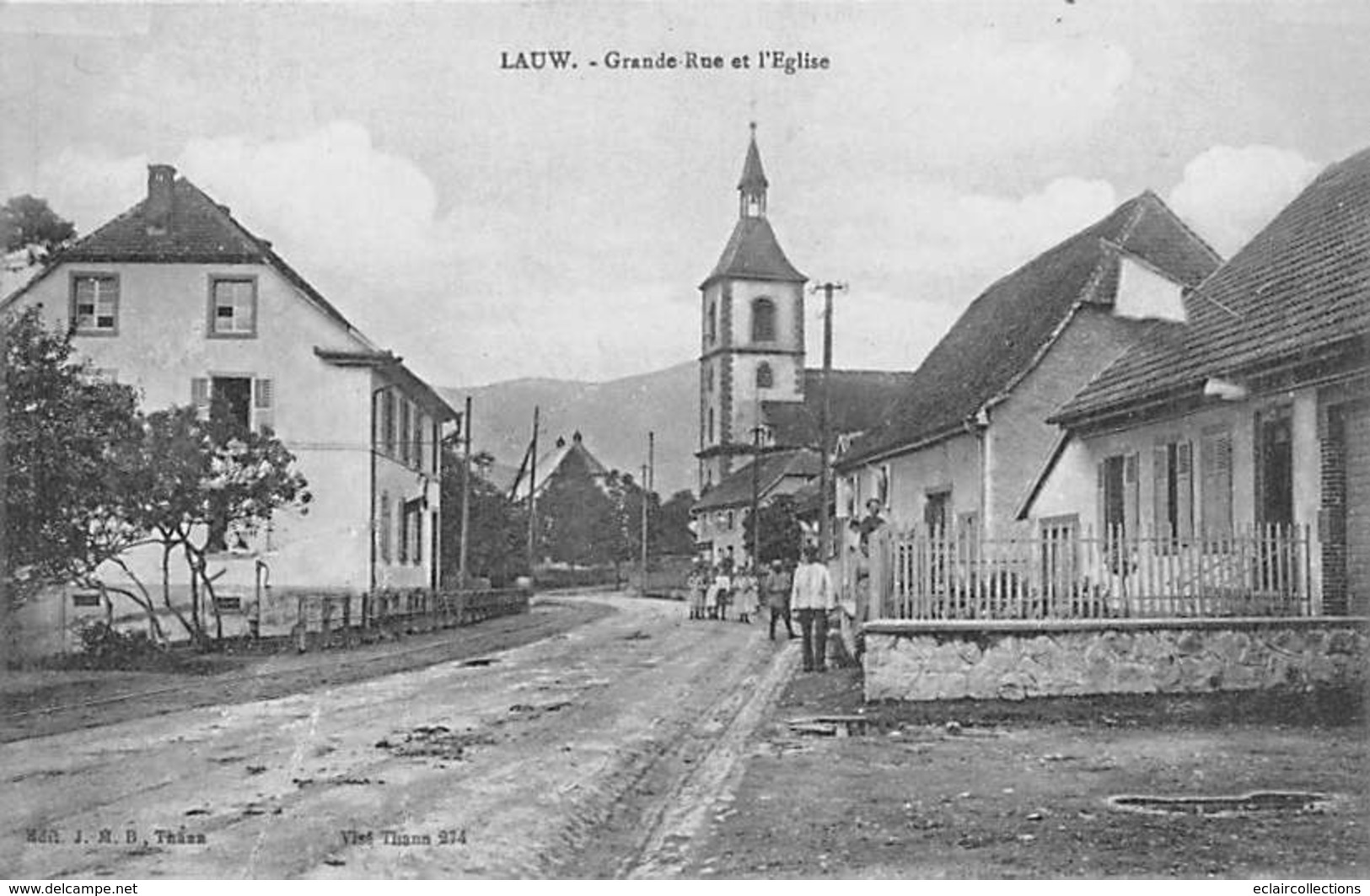 Lauw      68       Grande Rue Et église       (voir Scan) - Sonstige & Ohne Zuordnung