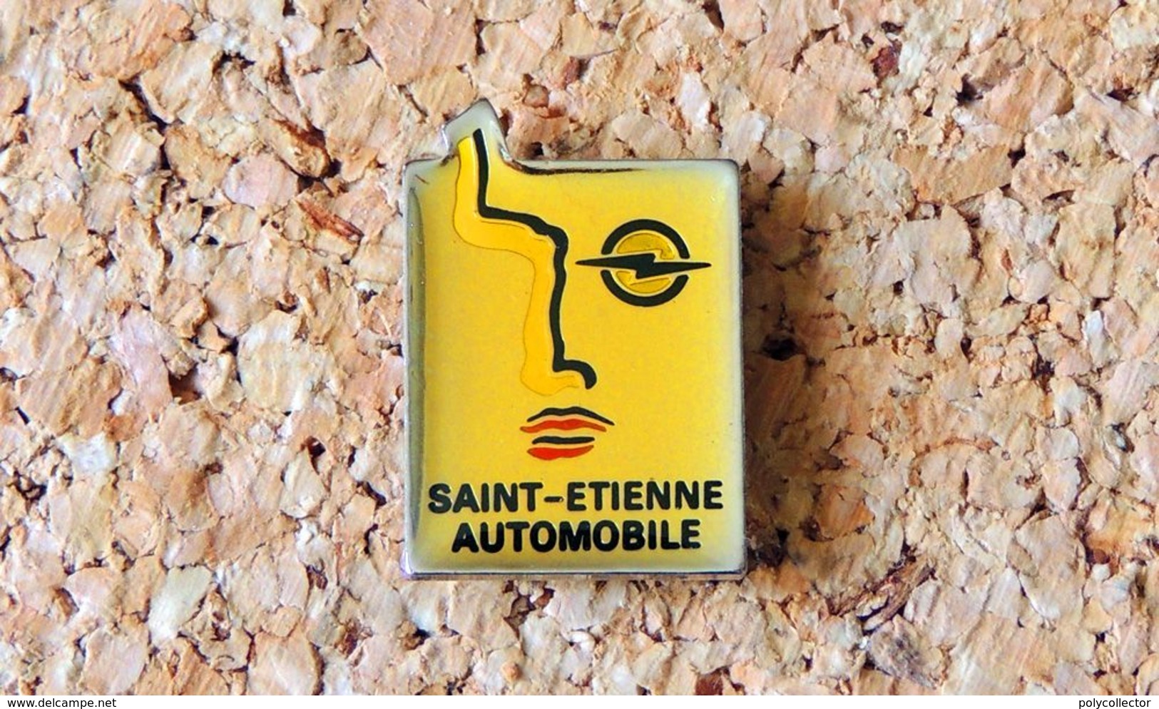 Pin's OPEL SAINT-ETIENNE AUTOMOBILE - Verni époxy - Fabricant PIN'S MEDIA - Opel