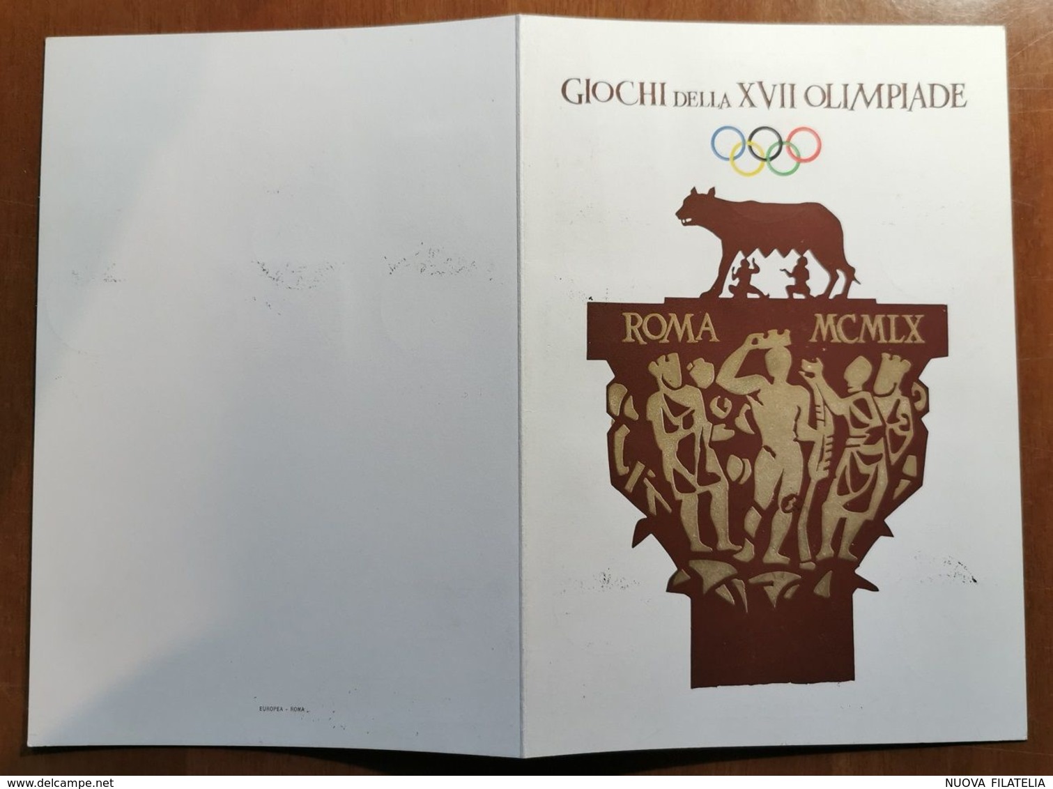 OLIMPIADI 1960 SAN MARINO FOLDER CON ANNULLI - Estate 1960: Roma