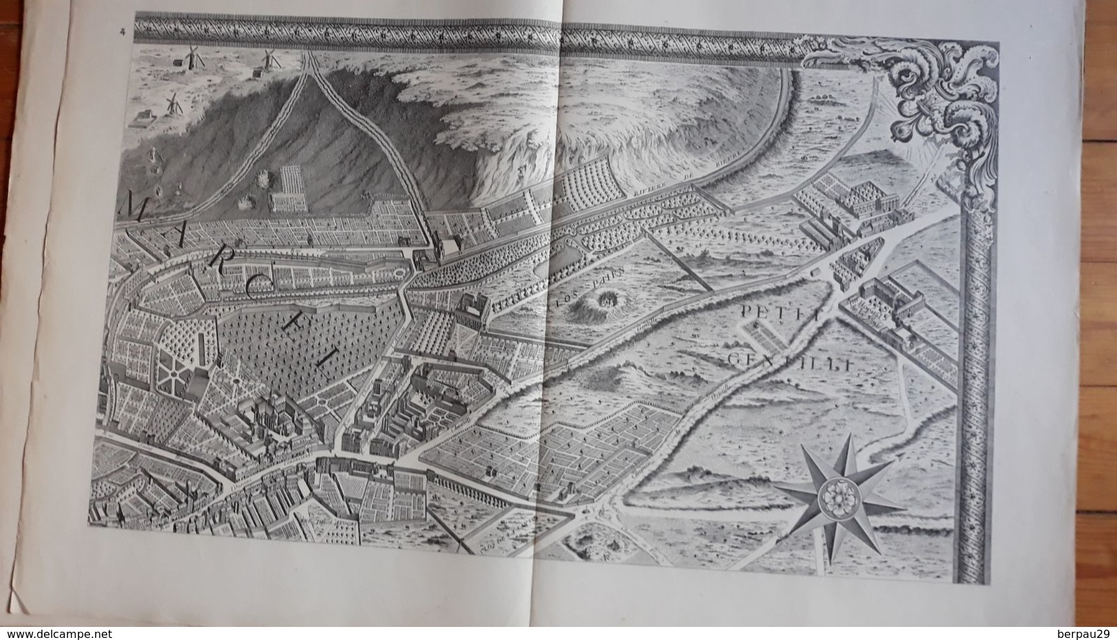 PLAN De PARIS  TURGOT - 20 PLANCHES PAR LOUIS BRETEZ -  A. TARIDE Editeur Vers 1851 - - Altri Disegni