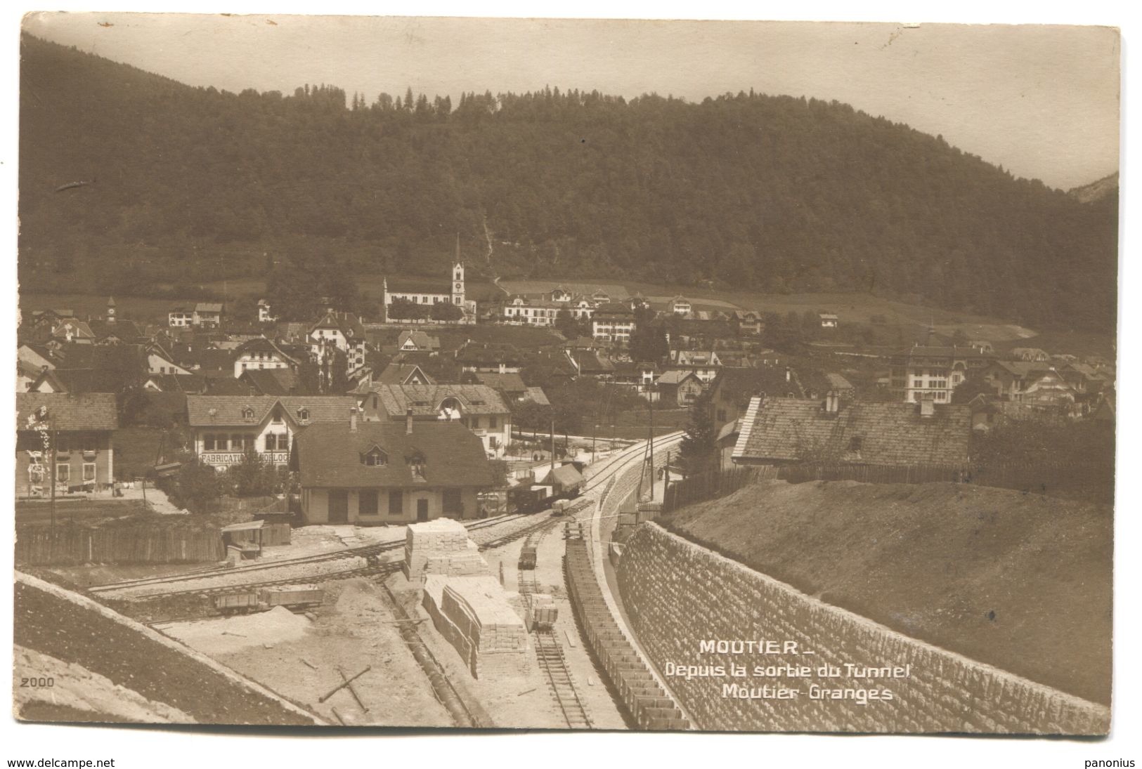 MOUTIER  -  SWITZERLAND, Year 1914 - Moutier