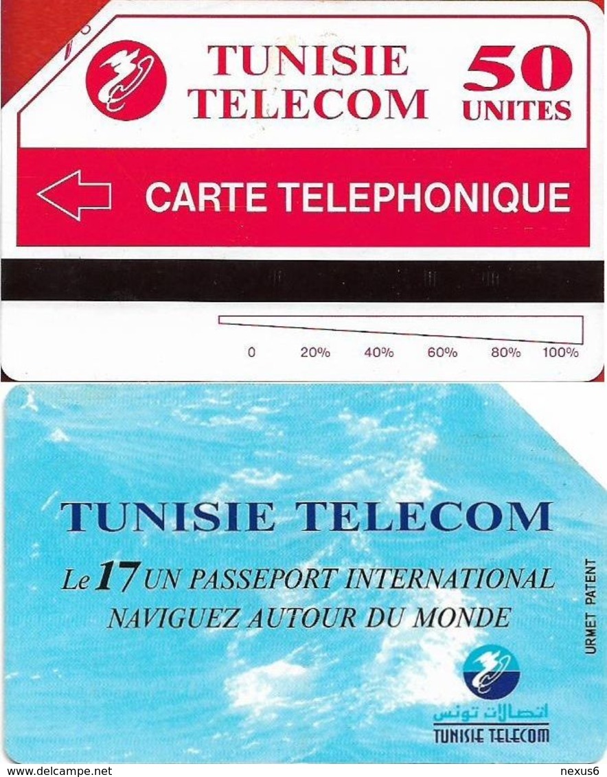 Tunisia - Tunisie Telecom - URMET - Map Of Tunisia, 25Units, 1998, Used - Tunisia