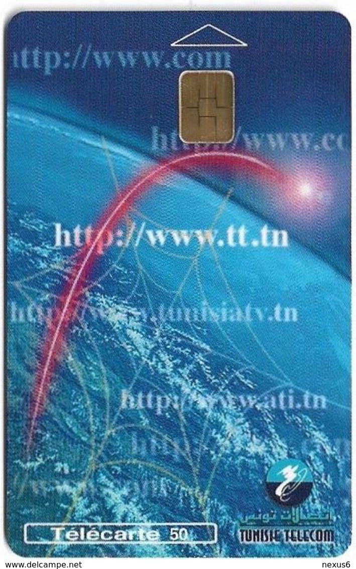 Tunisia - Tunisie Telecom - Internet, 50Units, Chip Orga, 01.2001, 100.000ex, Used - Tunesien