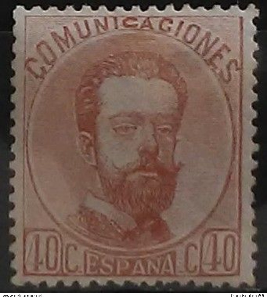 España: Año. 1872 - ( Rey Amadeo I ). EDIFIL. Número, 125 - Lujo, Con Charnela. - Neufs
