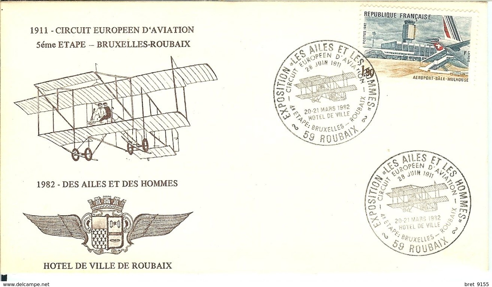 PREMIER JOUR 4 LETTRES AVIATION VOIR SCANS - 1970-1979