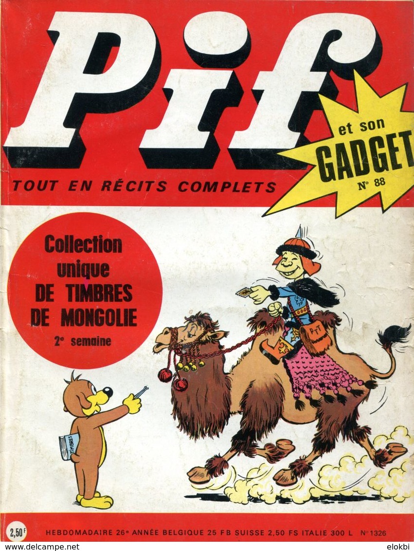 Pif Gadget N°88 - Loup-Noir -Rahan - Pif Gadget