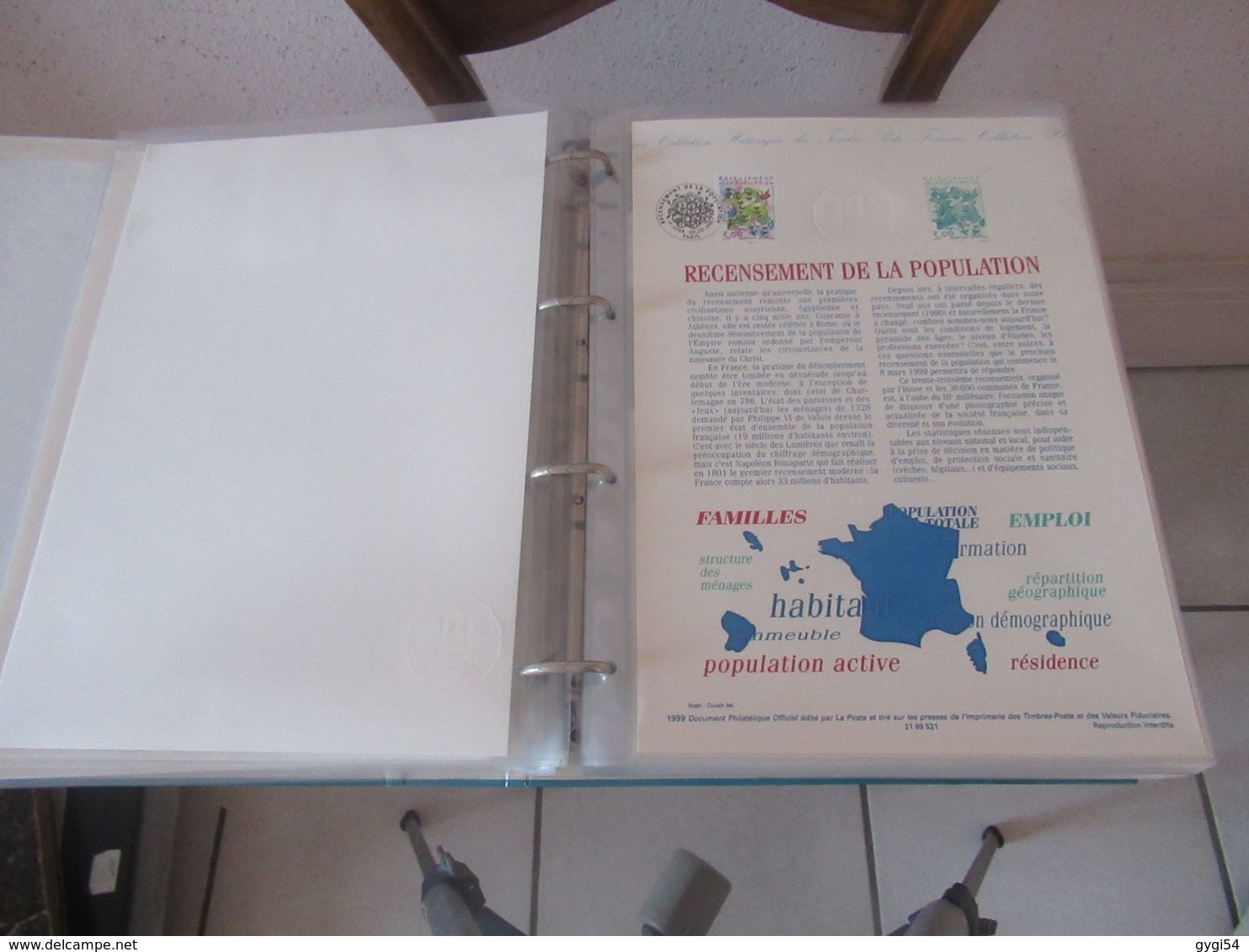 Documents de la Poste Année  1999