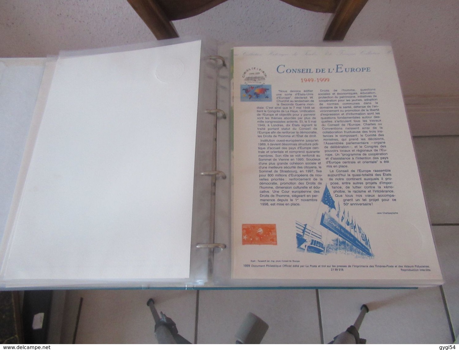 Documents de la Poste Année  1999