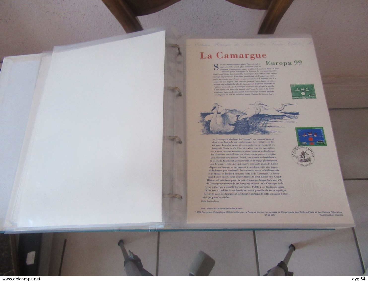 Documents de la Poste Année  1999